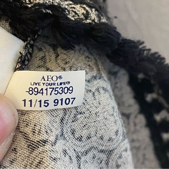 American Eagle Outfitters Black and Cream Romper - Picture 7 of 12